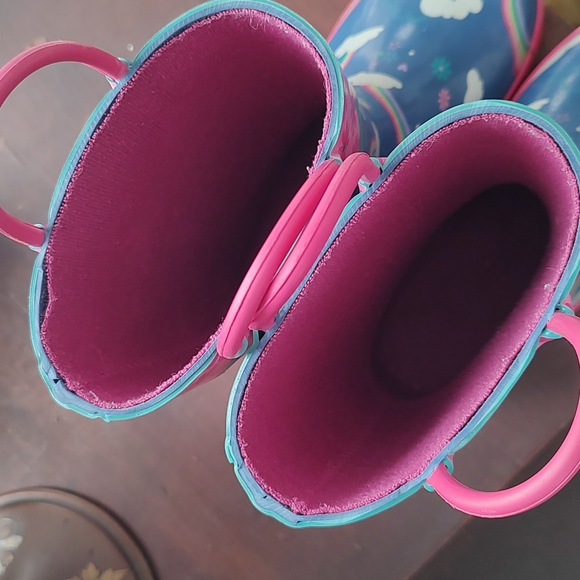 Stephen Joseph Size 10 Rainbow Rain Boots - Picture 6 of 7